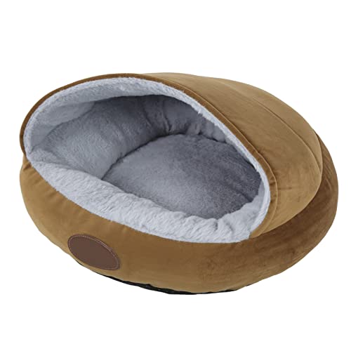TIKATARER Welpenbett, Haustierhaus, Katzenschlafsack, Bequemer Plüsch, für Kleine Hunde, Katzenbett, Donut, Abnehmbares Winterwärme, Halbgeschlossenes Haustier-Katzenbett für Kleine, TIKATARER Welpenbett, Haustierhaus, Katzenschlafsack, Bequemer Plüsch, für Kleine Hunde, Katzenbett, Donut, Abnehmbares Winterwärme, Halbgeschlossenes Haustier-Katzenbett für Kleine, von TIKATARER