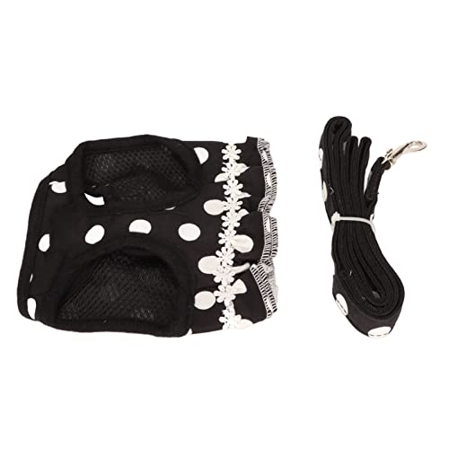 TIKATARER Welpengurt und Leine, Dot Pet Weste Traction Seil Set Hundegurt mittelgroß (XL) von TIKATARER