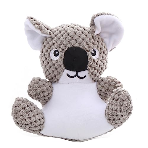 TIKSON Hundespielzeug Stofftier Plüsch Quietschen Haustier Spielzeug Niedlich Lustig Kauen für Welpen Koala von TIKSON