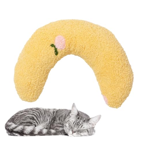 Beruhigendes Kissen für Hunde, U-förmiges Kissen für Katzen, weiches und bequemes Kissen, multifunktionales Nackenschutz für Haustiere, Schutz der Wirbel Beruhigendes Kissen für Hunde, U-förmiges Kissen für Katzen, weiches und bequemes Kissen, multifunktionales Nackenschutz für Haustiere, Schutz der Wirbel von TILEZE