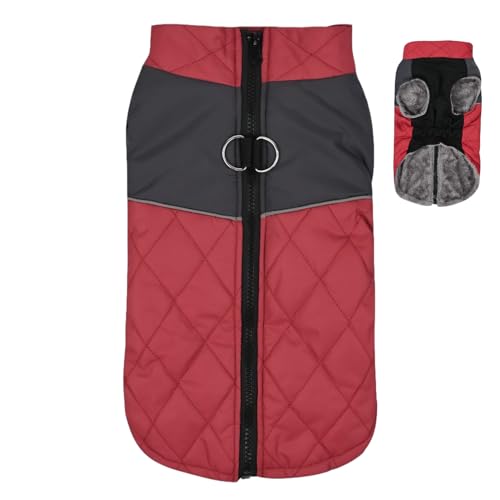 Hunde-Wintermantel, winddicht, wasserdicht, Haustierjacken, warmer Hundemantel mit verstellbarem Brustumfang, wasserdichte Haustierkleidung, schneefeste Haustierkleidung, warme Weste, Hundekleidung Hunde-Wintermantel, winddicht, wasserdicht, Haustierjacken, warmer Hundemantel mit verstellbarem Brustumfang, wasserdichte Haustierkleidung, schneefeste Haustierkleidung, warme Weste, Hundekleidung von TILEZE