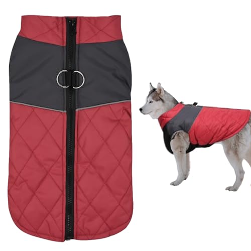 Hunde-Wintermantel, winddicht, wasserdicht, Haustierjacken, warmer Hundemantel mit verstellbarem Brustumfang, wasserdichte Haustierkleidung, schneefeste Haustierkleidung, warme Weste, Hundekleidung Hunde-Wintermantel, winddicht, wasserdicht, Haustierjacken, warmer Hundemantel mit verstellbarem Brustumfang, wasserdichte Haustierkleidung, schneefeste Haustierkleidung, warme Weste, Hundekleidung von TILEZE