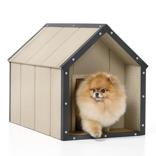 LP SmartSide Hundehütte Outdoor Wetterfest - Hundehaus Holz Platten - Hundezwinger für kleine Hunderassen, 48 x 74 x H58 cm, Größe S - TIMBELA M970-1 LP SmartSide Hundehütte Outdoor Wetterfest - Hundehaus Holz Platten - Hundezwinger für kleine Hunderassen, 48 x 74 x H58 cm, Größe S - TIMBELA M970-1 von TIMBELA