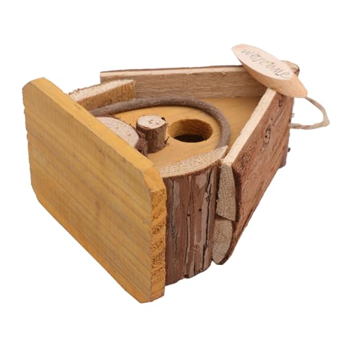 TINEASUR 1 Stück Hölzerner Vogelhaus Haustier Vögel Nest Haustier Kunst Schmuck Hängende Nest TINEASUR 1 Stück Hölzerner Vogelhaus Haustier Vögel Nest Haustier Kunst Schmuck Hängende Nest von TINEASUR