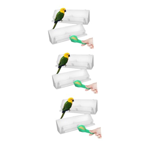 TINEASUR 3 Sätze Vogelkäfig Futterspender Vogelfutterbehälter Kunststoff Vogelkäfig Zubehör Vogelfutterhalter TINEASUR 3 Sätze Vogelkäfig Futterspender Vogelfutterbehälter Kunststoff Vogelkäfig Zubehör Vogelfutterhalter von TINEASUR
