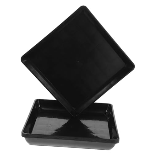 TINEASUR Pflanzenuntersetzer Für Den Innenbereich 4er-Pack Quadratisch Blumentopf-tablett Tropfschalen Kunststoff TINEASUR Pflanzenuntersetzer Für Den Innenbereich 4er-Pack Quadratisch Blumentopf-tablett Tropfschalen Kunststoff von TINEASUR