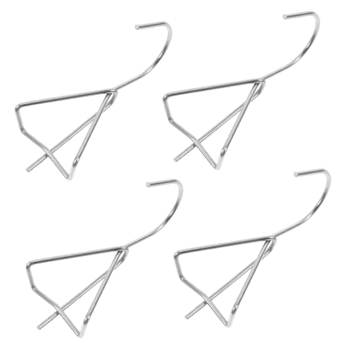 TINEASUR 4 Stück Pflanzenhalterung Zum Aufhängen, Pflanzenhaken Aus Metall, Hirtenhaken, Dekorativer Wand-pflanzenaufhänger Zum Aufhängen Von Laternen, Vogelhäuschen, Blumenkorb von TINEASUR