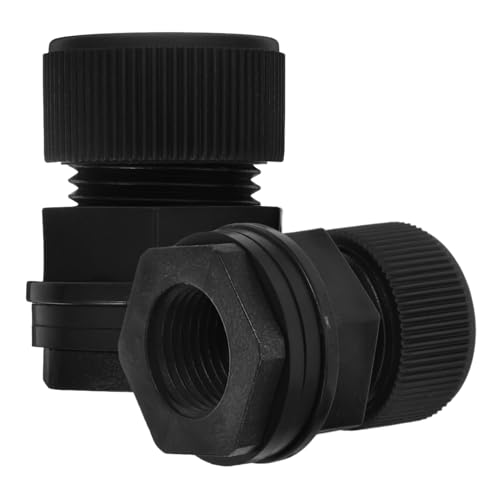 TINEASUR 2 Stücke Schottverschraubungen Für Wassertanks Regentonnen 3/4 Gewinde PVC- Gartenschlauchadapter Schottteile TINEASUR 2 Stücke Schottverschraubungen Für Wassertanks Regentonnen 3/4 Gewinde PVC- Gartenschlauchadapter Schottteile von TINEASUR