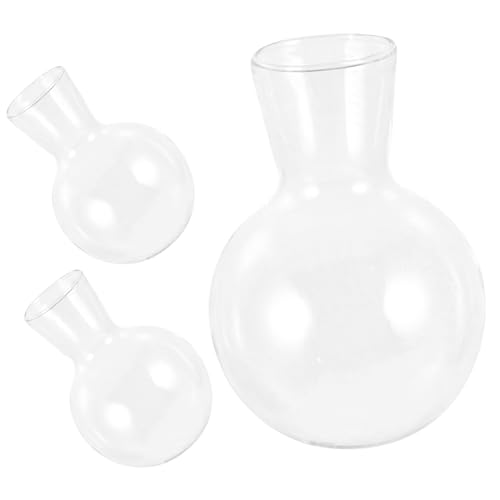 TINEASUR Holzständer Mit Transparentem Blumenvase Dekorative Pflanzenhalter Für Luftpflanzen Modernes Terrarium Für Innenräume Stilvolle Glasblumenbehälter Für Wohnkultur von TINEASUR