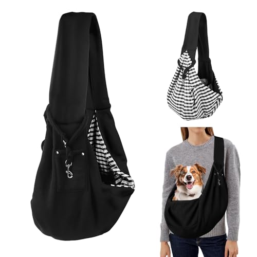 TINGTING Hunderucksack Bis 10kg, Schwarzes Hundetragetuch Mit Sicherheitsgurt, Transporttasche Hund Für Kleine Hunde, Verstellbare Tragetasche Für Spaziergänge Und Reisen TINGTING Hunderucksack Bis 10kg, Schwarzes Hundetragetuch Mit Sicherheitsgurt, Transporttasche Hund Für Kleine Hunde, Verstellbare Tragetasche Für Spaziergänge Und Reisen von TINGTING