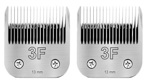 TINMAGI Keramikklingen für Hundehaarschneider, Ersatzklinge für Hundepflege, Scherkopf Größe 3F 13 mm (1/2 Zoll) Schnittlänge, Kompatibel mit A5-Serie, 2 Stück von TINMAGI