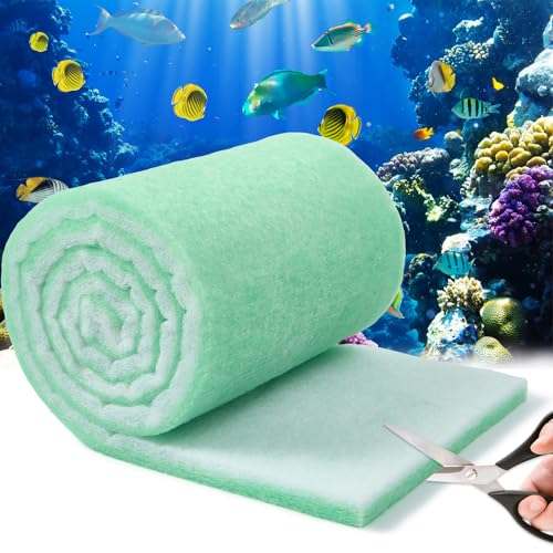 TINYUNICORN Aquarium-Filterschwamm für Aquarien, Filtermedien für Aquarien, Filter für Süßwasser, Salzwasser, wiederverwendbares Fischteich-Filtermaterial, 0,7 cm dick, 30 x 198,1 cm Rolle, grün TINYUNICORN Aquarium-Filterschwamm für Aquarien, Filtermedien für Aquarien, Filter für Süßwasser, Salzwasser, wiederverwendbares Fischteich-Filtermaterial, 0,7 cm dick, 30 x 198,1 cm Rolle, grün von TINYUNICORN