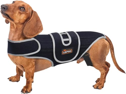 TIPOOP Rückenbandage für Hunde bei IVDD und Arthritis, Rückenstütze, vom Tierarzt empfohlene Hilfe nach Operationen, atmungsaktiv, mit Stützstäben und verstellbaren Trägern, Größe XL von TIPOOP
