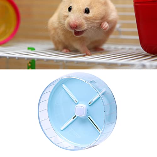 Haustier-Hamster-Laufrad-Spielzeug, Geräuschlose Hamster-Übungsräder, Leiser Spinner, Hamster-Laufräder, Geräuschloses Jogging-Übungsspielzeug, Hamsterkäfig-Zubehör für(Blau 26cm) von TITA-DONG