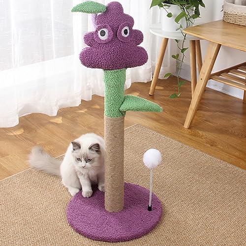 Katzenkratzbaum, Krallenkratzbaum in Traubenform für Kätzchen, Sisal-Katzenkratzbaum, Multifunktionales Interaktives Katzenspielzeug, Kratzbaumturm für Kätzchen von TITA-DONG