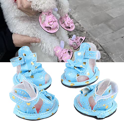 Sommer-Mesh-atmungsaktive Hundeschuhe, Atmungsaktive, rutschfeste, Verstellbare Hundesandalen, Hundestiefel, Pfotenschutz mit Atmungsaktiver Gummisohle für Kleine, Mittelgroße und Große Hunde(Blau) Sommer-Mesh-atmungsaktive Hundeschuhe, Atmungsaktive, rutschfeste, Verstellbare Hundesandalen, Hundestiefel, Pfotenschutz mit Atmungsaktiver Gummisohle für Kleine, Mittelgroße und Große Hunde(Blau) von TITA-DONG