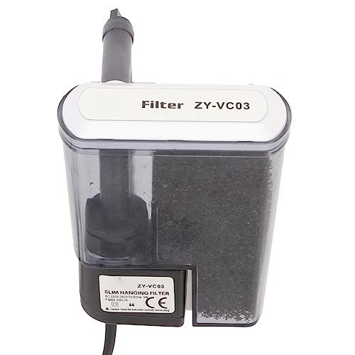 TITA-DONG Aquarium-Aufhängefilter, Aquarium-Wandaufhängefilter, Kleiner Aquarium-Aufhängefilter, Power-Wasserfall-Filtrationssystem, Leise Sauerstoffanreicherung, Ölfilmentfernung, von TITA-DONG