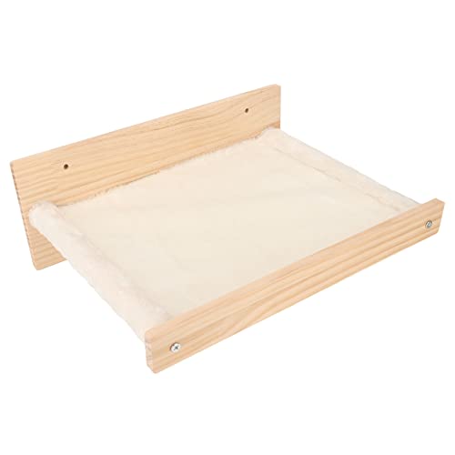 Wandmontiertes Katzen-Hängemattenbett für den Sommer, Schwimmende Katzensitzstangen aus Holz, Stabile Regale Zum Schlafen, Atmungsaktiv, Waschbar, Platzsparend, Wandmontiertes Katzen-Hängemattenbett für den Sommer, Schwimmende Katzensitzstangen aus Holz, Stabile Regale Zum Schlafen, Atmungsaktiv, Waschbar, Platzsparend, von TITA-DONG