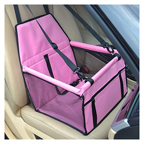 Hundesitzabdeckung Haustier Hund Katze Autositz Tasche Träger Kleintier Haustier Hund Matte Decke Abdeckung Matte Protector Atmungsaktiv Wasserdicht (Color : Pink, Size : 40x30x25cm) von TIYGHI