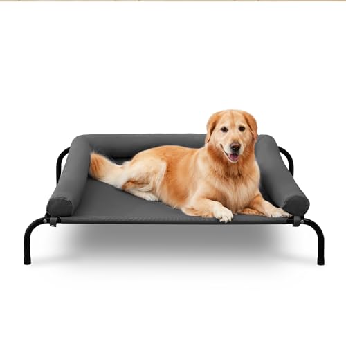 TJSOULER Outdoor Hundebett mit abnehmbarem Bloster, kühlendes erhöhtes Hundebett für riesige Hunde, atmungsaktives waschbares Netzgewebe, kühlendes erhöhtes Hundebett für Haus und Garten, XL, TJSOULER Outdoor Hundebett mit abnehmbarem Bloster, kühlendes erhöhtes Hundebett für riesige Hunde, atmungsaktives waschbares Netzgewebe, kühlendes erhöhtes Hundebett für Haus und Garten, XL, von TJSOULER