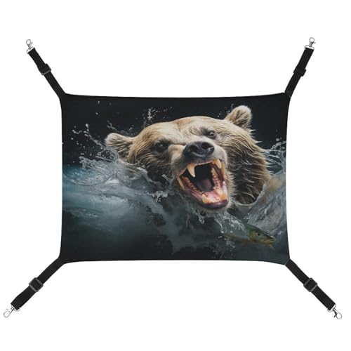 TKJMCSW Bär hält Fisch Katzenkäfig Hängematte Katzenhängematte für Käfig Ratten Hängematte Frettchen Hängematte Katzenhängematte für große Katzen Hängende Katzenbett Katzenhängematte Bett Chinchilla TKJMCSW Bär hält Fisch Katzenkäfig Hängematte Katzenhängematte für Käfig Ratten Hängematte Frettchen Hängematte Katzenhängematte für große Katzen Hängende Katzenbett Katzenhängematte Bett Chinchilla von TKJMCSW