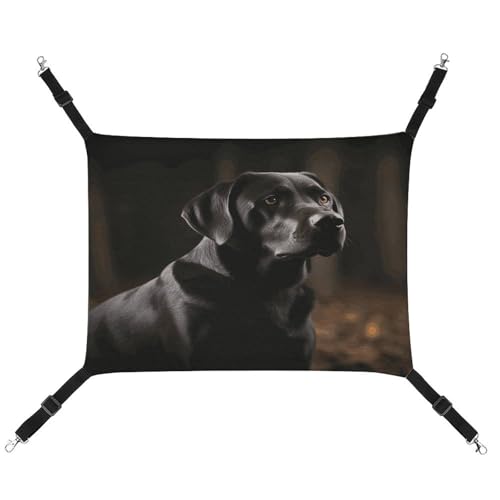 TKJMCSW Black Labrador Cat Cage Hammock Cat Hammock for Cage Rat Hammock Frettchen Hammock Cat Hammock for Large Cats Hanging Cat Bed Cat Hammock Bed Chinchilla Hammock Pet Hammock von TKJMCSW