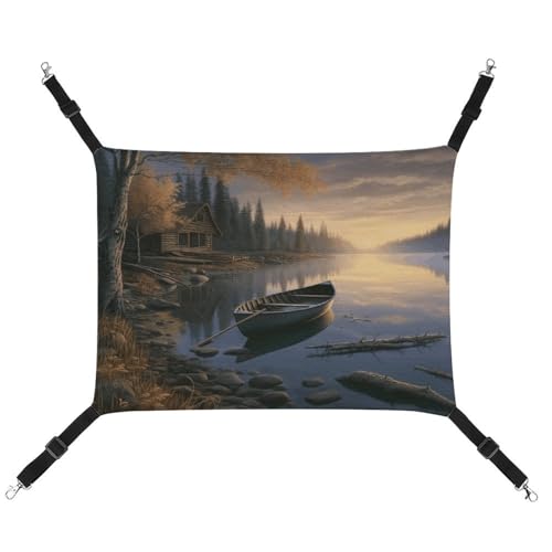 TKJMCSW Canoe by The Water Katzenkäfig-Hängematte Katzenhängematte für Käfig Rattenhängematte Frettchen Hängematte Katzenhängematte für große Katzen Hängende Katzenbett Katzenhängematte Bett von TKJMCSW