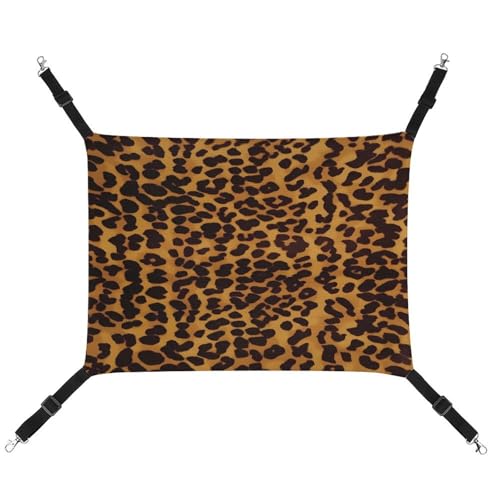 TKJMCSW Coole Geparden-Leopard-Katzenkäfig-Hängematte für Käfig-Ratten-Hängematte, Frettchen-Hängematte, Katzenhängematte für große Katzen, hängendes Katzenbett, Katzenhängematte, Bett, von TKJMCSW