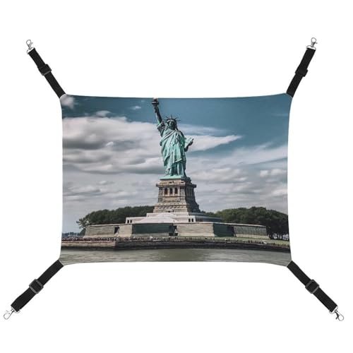 TKJMCSW Freiheitsstatue in NYC Katzenkäfig-Hängematte, Katzenhängematte für Käfig, Ratten, Frettchen, Katzenhängematte für große Katzen, hängendes Katzenbett, Katzenhängematte, Bett, von TKJMCSW