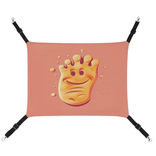 TKJMCSW Happy Foot Katzenkäfig-Hängematte Katzenhängematte für Käfig Rattenhängematte Frettchen Hängematte Katzenhängematte für große Katzen Hängende Katzenbett Katzenhängematte Bett Chinchilla von TKJMCSW