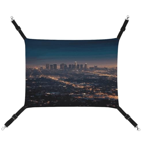 TKJMCSW Los Angeles Skyline Katzenkäfig-Hängematte Katzenhängematte für Käfig Rattenhängematte Frettchen Hängematte Katzenhängematte für große Katzen Hängende Katzenbett Katzenhängematte Bett TKJMCSW Los Angeles Skyline Katzenkäfig-Hängematte Katzenhängematte für Käfig Rattenhängematte Frettchen Hängematte Katzenhängematte für große Katzen Hängende Katzenbett Katzenhängematte Bett von TKJMCSW