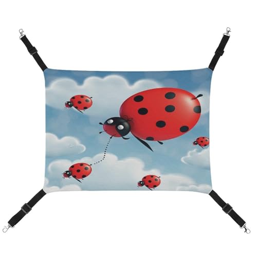 TKJMCSW Marienkäfer und Wolke Katzenkäfig Hängematte Katzenhängematte für Käfig Rattenhängematte Frettchen Hängematte Katzenhängematte für große Katzen Hängende Katzenbett Katzenhängematte Bett TKJMCSW Marienkäfer und Wolke Katzenkäfig Hängematte Katzenhängematte für Käfig Rattenhängematte Frettchen Hängematte Katzenhängematte für große Katzen Hängende Katzenbett Katzenhängematte Bett von TKJMCSW