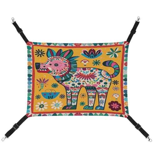 TKJMCSW Mexikanische Otomi Tier-Katzenkäfig-Hängematte für Käfig, Ratten, Frettchen, Katzenhängematte für große Katzen, hängendes Katzenbett, Katzenhängematte Bett, Chinchilla-Hängematte, TKJMCSW Mexikanische Otomi Tier-Katzenkäfig-Hängematte für Käfig, Ratten, Frettchen, Katzenhängematte für große Katzen, hängendes Katzenbett, Katzenhängematte Bett, Chinchilla-Hängematte, von TKJMCSW