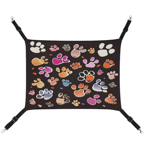 TKJMCSW Pawful Paws Katzen-Käfig-Hängematte für Käfig, Ratten-Hängematte, Frettchen-Hängematte, Katzenhängematte für große Katzen, hängendes Katzenbett, Katzenhängematte, Bett, Chinchilla-Hängematte, TKJMCSW Pawful Paws Katzen-Käfig-Hängematte für Käfig, Ratten-Hängematte, Frettchen-Hängematte, Katzenhängematte für große Katzen, hängendes Katzenbett, Katzenhängematte, Bett, Chinchilla-Hängematte, von TKJMCSW