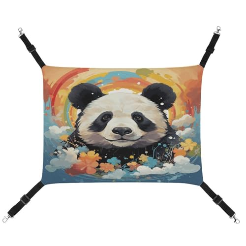 TKJMCSW Regenbogen-Carto-Panda-Käfig-Hängematte für Käfig, Ratten, Frettchen, Frettchen-Hängematte, Katzenhängematte für große Katzen, hängendes Katzenbett, Katzenhängematte-Bett, TKJMCSW Regenbogen-Carto-Panda-Käfig-Hängematte für Käfig, Ratten, Frettchen, Frettchen-Hängematte, Katzenhängematte für große Katzen, hängendes Katzenbett, Katzenhängematte-Bett, von TKJMCSW