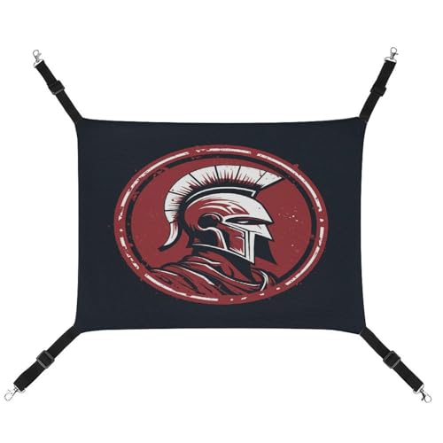 TKJMCSW Roter Spartaner-Helm, Katzenkäfig-Hängematte, Katzenhängematte für Käfig, Ratten, Frettchen, Frettchen-Hängematte, Katzenhängematte für große Katzen, hängendes Katzenbett, Katzenhängematte, TKJMCSW Roter Spartaner-Helm, Katzenkäfig-Hängematte, Katzenhängematte für Käfig, Ratten, Frettchen, Frettchen-Hängematte, Katzenhängematte für große Katzen, hängendes Katzenbett, Katzenhängematte, von TKJMCSW