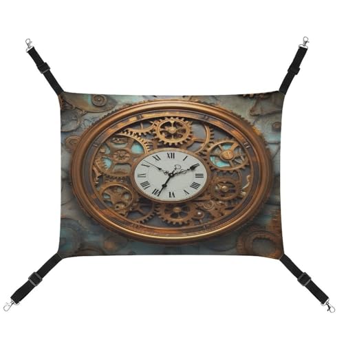TKJMCSW Rusty Steampunk Clock Cat Cage Hammock Cat Hammock for Cage Rat Hammock Frettchen Hammock Cat Hammock for Large Cats Hanging Cat Bed Chinchilla Hammock Pet Hammock TKJMCSW Rusty Steampunk Clock Cat Cage Hammock Cat Hammock for Cage Rat Hammock Frettchen Hammock Cat Hammock for Large Cats Hanging Cat Bed Chinchilla Hammock Pet Hammock von TKJMCSW