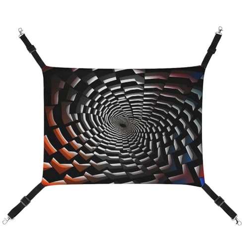 TKJMCSW Visuelle Illusion Katzenkäfig-Hängematte für Käfig, Rattenhängematte, Frettchen-Hängematte, Katzenhängematte für große Katzen, hängendes Katzenbett, Katzenhängematte, Bett, von TKJMCSW