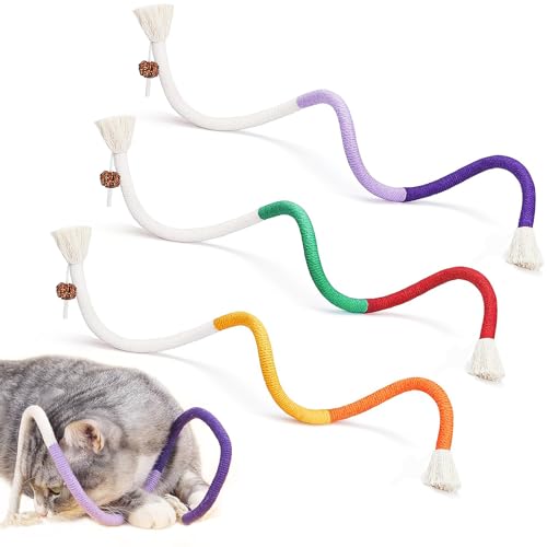 TKWINKT Katzen-Kauspielzeug, Katzenminze-Spielzeug für Katzen, 69,8 cm, Kauspielzeug für Zahnreinigung, Kätzchen-Zahnspielzeug für Indoor-Katzen, interaktives Katzenspielzeug für Indoor-Katzen, 3 TKWINKT Katzen-Kauspielzeug, Katzenminze-Spielzeug für Katzen, 69,8 cm, Kauspielzeug für Zahnreinigung, Kätzchen-Zahnspielzeug für Indoor-Katzen, interaktives Katzenspielzeug für Indoor-Katzen, 3 von TKWINKT