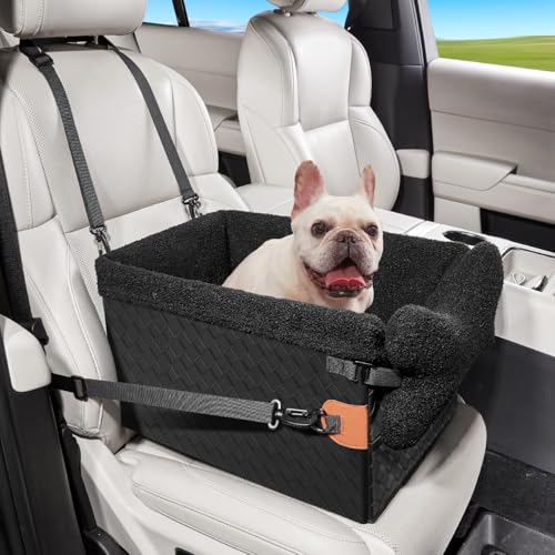 TKYZ Hunde-Autositze für kleine Hunde, Autositzerhöhung, Welpen-Katzenautositze (schwarz, klein) von TKYZ