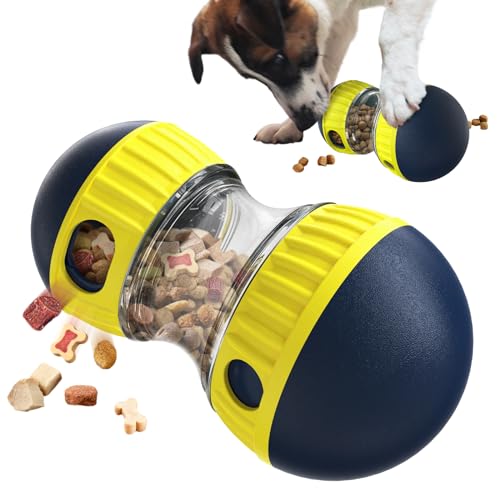 TLKNG Interaktives Hundespielzeug, unzerstörbares Welpenspielzeug, verstellbarer Futterspender für Leckerli-Spender für Hunde, Puzzles, langsames Füttern für große, mittelgroße/kleine aggressive von TLKNG
