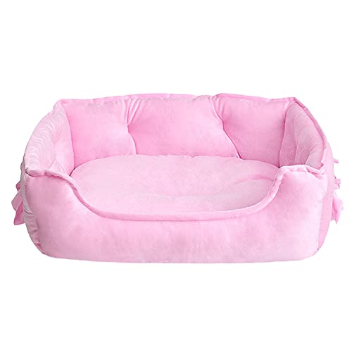 Hundebettmatte, rosa Hundebett, Prinzessinnen-Welpenbett for kleine Hunde, weiches Katzensofa, atmungsaktive Kätzchenbetten for drinnen, Kätzchen, rutschfest, rosa Katzenbett, waschbar, Mädchen-Hundeb Hundebettmatte, rosa Hundebett, Prinzessinnen-Welpenbett for kleine Hunde, weiches Katzensofa, atmungsaktive Kätzchenbetten for drinnen, Kätzchen, rutschfest, rosa Katzenbett, waschbar, Mädchen-Hundeb von TLTLT