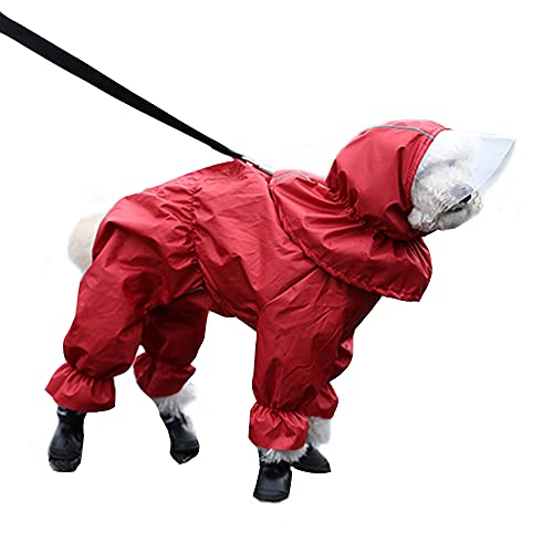 Hunderegenmäntel, Hunderegenjacke mit vollständiger Abdeckung und Kapuze, vierbeiniger Overall, wasserdichter Haustierponcho, abnehmbare Kappe, Hunderegenmäntel for kleine und mittelgroße Hunde (M: Li Hunderegenmäntel, Hunderegenjacke mit vollständiger Abdeckung und Kapuze, vierbeiniger Overall, wasserdichter Haustierponcho, abnehmbare Kappe, Hunderegenmäntel for kleine und mittelgroße Hunde (M: Li von TLTLT