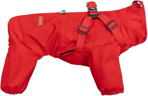 „Kombination aus Regenmantel und Geschirr for kleine Hunde – wasserdichter, reflektierender Overall mit 4 Beinen, vollflächiger, winddichter Hundeponcho mit verstellbarer Passform for kleine/mittelgro von TLTLT