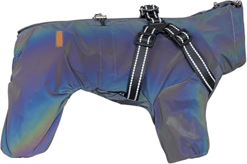 „Kombination aus Regenmantel und Geschirr for kleine Hunde – wasserdichter, reflektierender Overall mit 4 Beinen, vollflächiger, winddichter Hundeponcho mit verstellbarer Passform for kleine/mittelgro von TLTLT