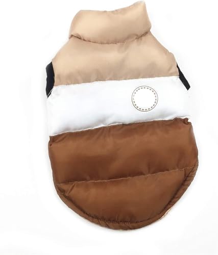 Warmer Hundemantel, Winterjacke for mittelgroße und große Hunde, weiches Haustierkleidungskostüm (XXL, Rosa)(Brown,L: Back Length 37cm) von TLTLT
