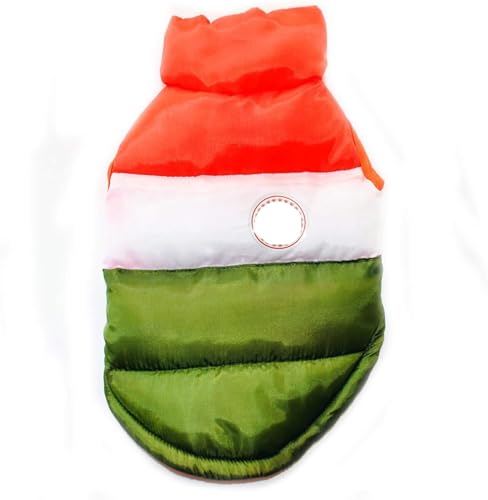 Warmer Hundemantel, Winterjacke for mittelgroße und große Hunde, weiches Haustierkleidungskostüm (XXL, Rosa)(Green,S: Back Length 26cm) von TLTLT