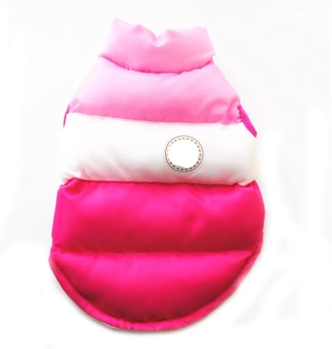 Warmer Hundemantel, Winterjacke for mittelgroße und große Hunde, weiches Haustierkleidungskostüm (XXL, Rosa)(Pink,XL: Back Length 42cm) von TLTLT