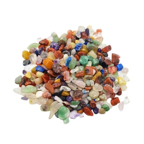 50g 100g natürlicher Aquarien-Dekorationsstein, Aquarium-Hintergrund, bunter Kristallfelsen, geeignet als Aquarium-Ornament, Unterwasser-Landschaftsdekor(Colorful Stone,100g) von TMAOZW