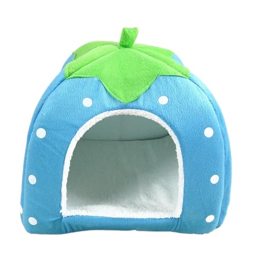 TMAOZW Faltbares Katzen-/Kätzchenhaus, warmes, weiches Winterbett aus Baumwolle for Haustiere, Hunde und Katzen, geeignet for den Innenbereich, auf der Seite, auf dem Boden, im Garten(Sky Blue,XL) von TMAOZW